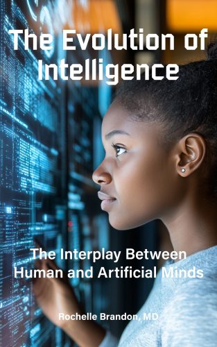 Black Woman looking at an Artificial Intelligence Interface